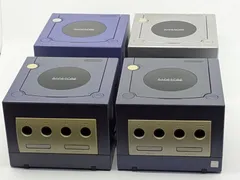 【動作確認済】Nintendo ゲームキューブ 本体 DOL-001 バイオレット ブラック シルバー 4個セット 任天堂 ニンテンドー GAMECUBE
