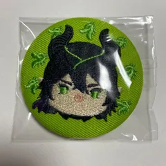 ツイステ　ツムツム　刺繍缶バッジ　マレウス