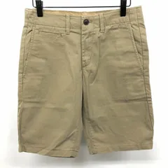 古着 GAP ギャップ 28 メンズ 男性 テーパードチノショーツ ショートパンツ ハーフパンツ ジップフライ 無地 綿100% コットン ベージュカーキ