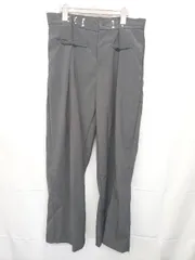 ◇ Θ link lot リンクロット ウエストフック調整 変形 ワイド スラックス サイズM ブラック系 メンズ E  【1507160014674】