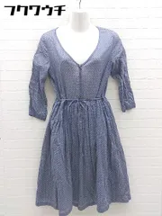 ◇ JOURNAL STANDARD ジャーナルスタンダード 長袖 膝丈 ワンピース ブルー レディース 【中古】 【1002798521803】