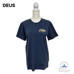 ☆新品☆ Deus Ex Machina デウスエクスマキナ トップス 半袖 Tシャツ ワンポイント バックプリント DMS81709AC-NVY-M レディース メンズ ユニセックス ネイビー M u-240 送料無料のサムネイル