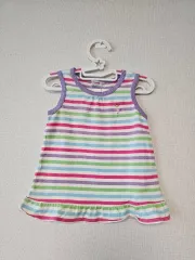 ミッキーマウス ストライプ ノースリーブ Tシャツ 100