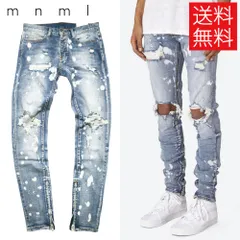 【美品】mnml ミニマル ダメージデニム ジーンズ スキニー クラッシュ 楽天市場】mnml デニム ミニマル スキニーパンツ スキニー