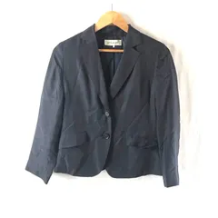 スタイルミー STYLE ME ジャケット 薄手 ポケット 肩パッド 日本製 黒 チャコールグレー系 2025072800417のサムネイル