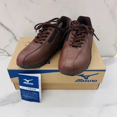 MIZUNO ミズノ ウォーキングシューズ サイドジップ B1GR145256 ブラウン