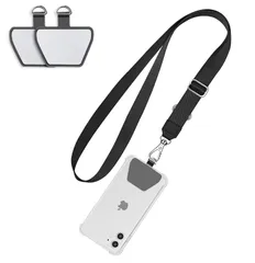 【在庫処分】ストラップホルダー など適応 iphone 紛失/落下防止 全機種対応 2枚 着脱簡単 ショルダーストラップ 斜め掛け 長さ調整可能 首から下げる 首掛けストラップ 携帯ストラップ ネックストラップ スマホストラップ [Doormoon]