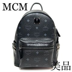 MCM エムシーエム　ミニ リュック バックパック スタッズ レディース　黒 ブラック