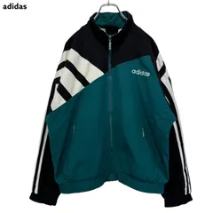 80s vintage adidas Logo Embroidery Nylon Zip-up Jacket アディダス ナイロンジャケット 刺繍ロゴ ヴィンテージ 古着