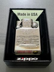 zippo 純正インサイドユニット 2022年製  シルバーインナー ジッポー 中身 交換用  INSIDE UNIT REGULAR SILVER  G ZIPPO 22  ケース 保証書