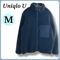 Uniqlo U ユニクロユー ボアフリースリバーシブルジャケット長袖 M メンズ ブラック 黒 アウター ブルゾン ジャンパー