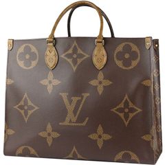 LOUIS VUITTON/ルイ ヴィトン　オンザゴー GM（2WAYトートバッグ）　モノグラム ジャイアント キャンバス×モノグラム リバース キャンバス×モノグラム キャンバス　ブラウン　M45320【新品同様品】