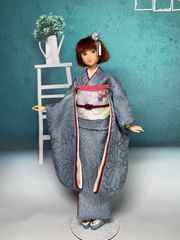 リカちゃんやブライスのお着物のセット リカちゃん アイシードール ブライス 羽織 着物 作り帯 セット
