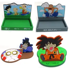 【中古】グッズセット 全4種セット ラバーケース＆ラバーコースター 「一番くじ ドラゴンボール DRAGON HISTORY」 D賞