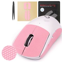 新品 【 グリップ強化/優れる吸水性 】 Hotline Games HyperFit サクラピンク マウス アンチスリップテープ Logicool G PRO X Superlight ワイヤレス Logitech G PRO X Superlight Wi