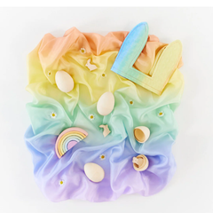 SARAH'S SILK - Soft Rainbow Playsilk【現品限り】