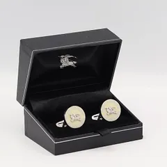 美品 バーバリー シルバー 箱付 カフス OGH 2000000