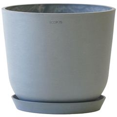 ECOPOTS Oslo エコポッツ AND PLANTS アンドプランツ (ブルーグレー, 鉢M（8号）)