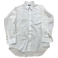 BURBERRY LONDON バーバリー ロンドン メンズ ワイシャツ ブラウス 麻混 クリーム系