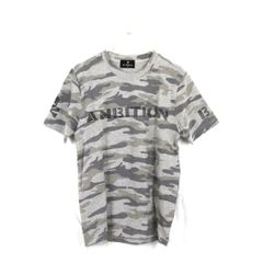 F-0045　Be Ambition　迷彩柄　ラインストーン付　ドクロTシャツ　Mサイズ