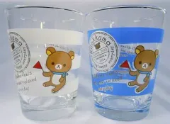【中古】グラス(キャラクター) リラックマ ペアグラス(青＆白) 「ビバ!リラッくじ Part25」 ペアグラス賞