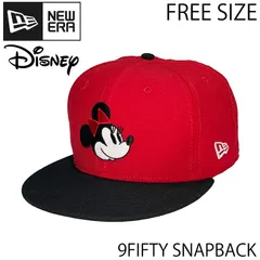 【USED／フリーサイズ】NEW ERA x DISNEY MINNIE MOUSE 9FIFTY SNAPBACK レッド／ブラック