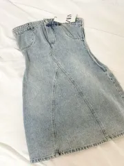 ( 新品 ) ZARA(ザラ) デニム トップス ワンピース ／ xs サイズ