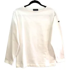 Le minor ルミノア 14ゲージ厚地ボートネックバスクシャツ 長袖 無地 col.BLANC ホワイト size.3 メンズ(日本サイズM) フランス製のサムネイル