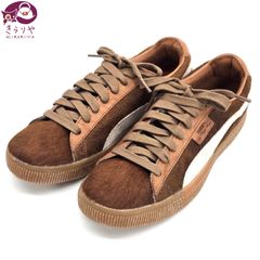 96 HOURS PUMA BS CLYDE LUXE スニーカー 27㎝ 天然皮革 毛 タートルダヴ/キジバトカラー 箱 保存袋 取り扱い説明書 タグ/カード類 345741 01