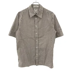 MADISON BLUE マディソンブルー 23SS RELAXED FIT S/S SH B.STRIPE ショートスリーブストライプシャツ MB231-5003 ホワイト×ブラウン 00のサムネイル
