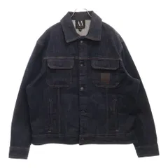 Armani Exchange (アルマーニ エクスチェンジ) ロゴレザーワッペン デニムジャケット XM000343 AF 12284 インディゴのサムネイル