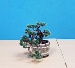 【造花】盆栽松（大）　JOA-213