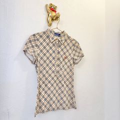 【ノバチェック！】バーバリーブルーレーベル　定番柄　半袖　着やすい