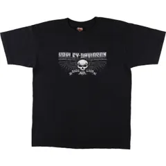 古着 00年代 Harley-Davidson 鷲柄 イーグル柄 ドクロ柄 スカル柄 モーターサイクル バイクTシャツ USA製 メンズXXL相当/eaa578730のサムネイル