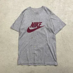 80年代 ユーロ NIKE ナイキ 染み込みプリントTシャツ ペンキ メンズL相当