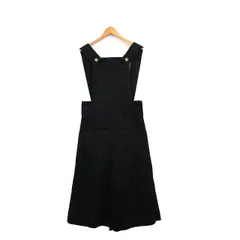 レイビームス Ray Beams オーバーオール サロペット ワイド コットン シンプル ブラック 黒 /KT32