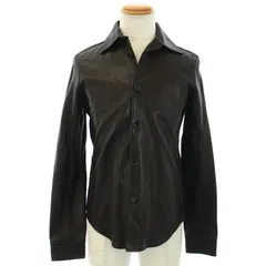 【美品】AKM レザーシャツ M 美品】AKM レザーシャツ M