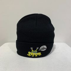 シュプリーム ロゴ刺繍ニットキャップビーニー ニット帽
