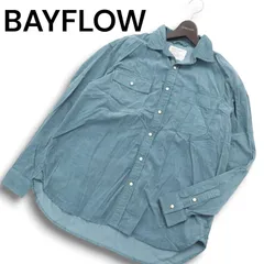 23AW★ BAYFLOW ベイフロー 秋冬 コーデュロイ★ 長袖 オーバーサイズ ワーク シャツ Sz.2 メンズ