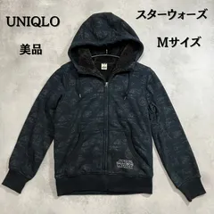 UNIQLO　ユニクロ　パーカー　フルジップ　スターウォーズ　star wars  Mサイズ　 ボア素材　メンズ　ブラック　美品【B-2】