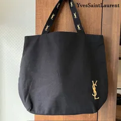 イヴサンローラン　「YvesSaintLaurent　Parfums」　パルファン　ノベルティ　ロゴ刺繡　トートバック　内ピンク