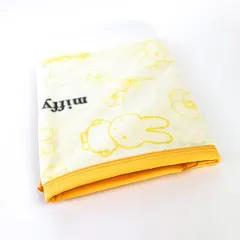 ミッフィー ひざ掛け ブランケット フラワー柄  イエロー 西川 寝具