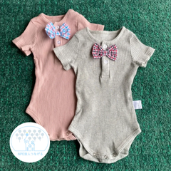☆ベビー服　半袖　ロンパース　80サイズ　２枚セット　双子