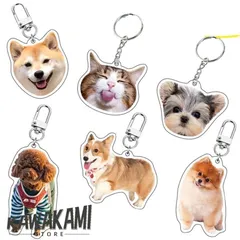 写真 キーホルダー 犬 アクリル 記念品 猫 犬 ハムスター メモリアルグッズ ペットグッズ 犬用品 オーナーズグッズ オーダーメイド オリジ