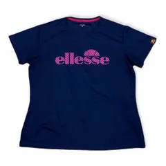 2024年最新】ellesse(エレッセ) 半袖tシャツ lサイズ ネイビー em16151