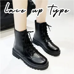 ☆ ブラック ☆ ショートブーツ pmysboot004 ショートブーツ レディース ローヒール 編み上げブーツ ブーツ レディースブーツ ワークブーツ ローヒールブーツ レースアップブーツ 編み上げ レースアップ 厚底ブーツ 厚底 ショート丈 かわいい