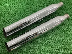 FXS1580 サイレンサーマフラー 80526-07/80527-07 ハーレー 純正 バイク 部品 80526-07 80527-07 ソフテイル ブラックライン コケキズ無し 車検 Genuine 【中古】 80のサムネイル