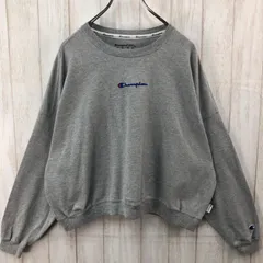 champion チャンピオン ロングTシャツ 長袖 カットソー 古着 USED ヴィンテージ VINTAGE ベーシック カジュアル スポーティー 刺繍ロゴ クロップド丈 短丈