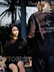 ARC'TERYX（アークタリクス）最新モデル カラーロゴ 大ロゴアルファベット 男女兼用カップル向けショートスリーブ T シャツ