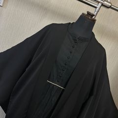 和洋折衷 ゴシック風コーデセット ワンピース×花柄羽織 シンプルモード×アンティーク 和モダン レディース 着物ミックス　3点セット